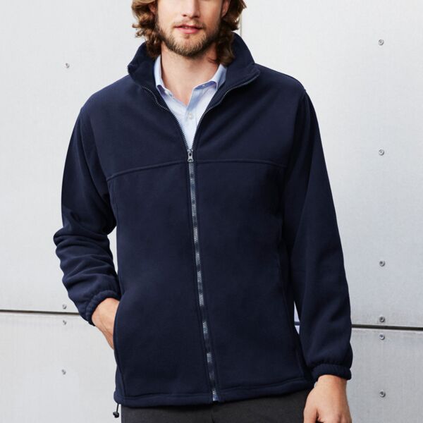Mens Plain Micro Fleece Jacket Thumbnail