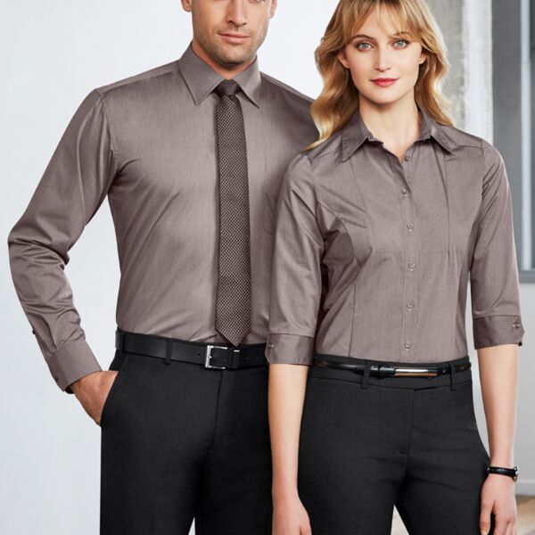 Mens Chevron Long Sleeve Shirt Thumbnail