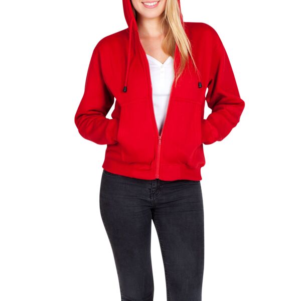 Ladies/Juniors Zipper Hoodies with Pocket Thumbnail