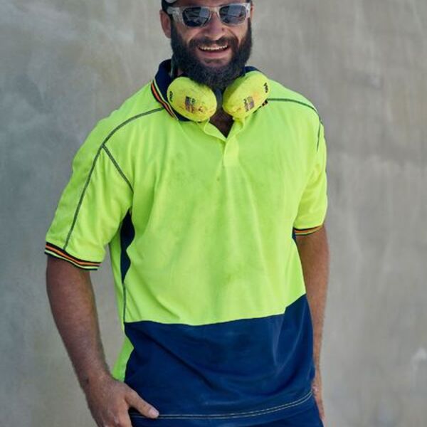 Hi Vis Polyester Mesh Polo Thumbnail